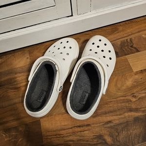 Fuzzy lined crocs